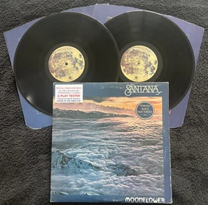 Santana Moonflower 2 x Vinyl LP GATEFOLD INNERS 1977 CLEANED/TESTED EX/VG+ VIDEO - Picture 1 of 20