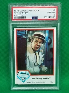 🌌1978 Topps Superman-Movie #6 "Ned Beatty as Otis"🌌 PSA 8 NM-MT ~ NONE Higher! - Picture 1 of 2