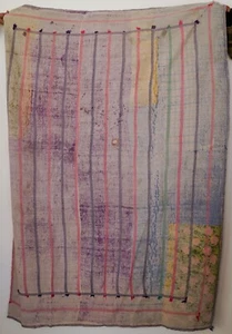 Very High Quality Vintage One Of A kind Kantha Quilts Bedding Blankets - Picture 1 of 3