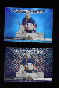 BOTH! 2023-24 UPPER DECK SERIES 2 INSTINCTIVE SPARKLE & BASE INSERT ILYA SOROKIN - Picture 1 of 2