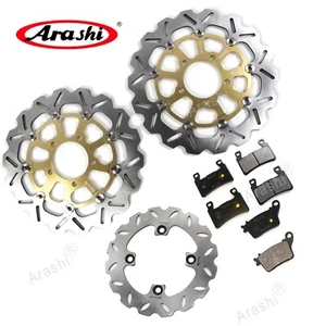 Rotor de disco de freno delantero trasero y pastillas de freno para Kawasaki Ninja ZX6R 636 2013-2016 - Imagen 1 de 12