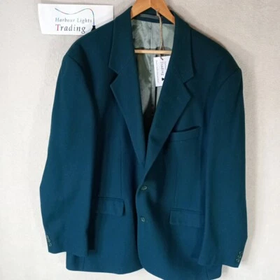 Abrigo Chaqueta Deportiva Debenhams Para Hombre L Grande 42-43 Verde Oscuro Lana Cachemira  Foto 1 de 4