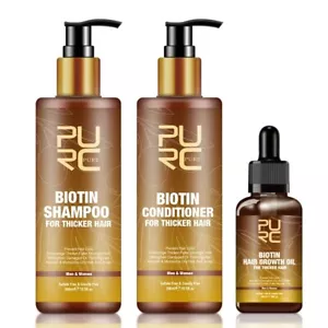 Biotin Fast Hair Growth Shampoo Conditioner Oil Set Anti Hair Loss Treatment Kit - Picture 1 of 23