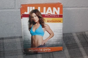 Jillian Michaels Body Revolution 15 DVD Boxset Wiht Books- OB3 - Foto 1 di 1