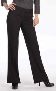 Women Size 14 tuxedo stripe non-pleated pants, Free Hem - Picture 1 of 1