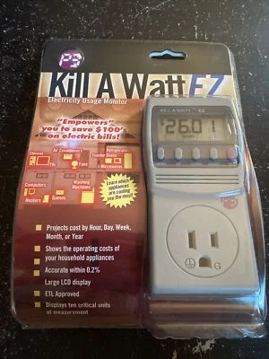 P3 International Kill A Watt EZ Electricity Usage Monitor Model P4460 - Image 1 of 4