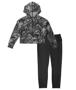 NEW Member's Mark Girls 2 Piece Zip Hoodie & Legging Set Size XL (14/16) Black - Picture 1 of 1