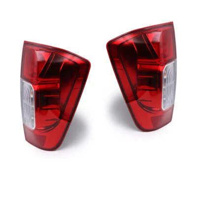 Pair Rear Tail Light Lamp + Bulb Chrome,Red For Nissan Np300 D23 2015 2019 Foto 1 de 4