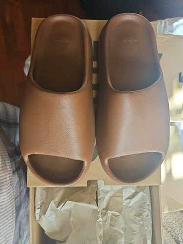Adidas Uomo Yeezy Slides Lino Taglia 9