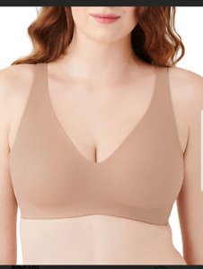 Wacoal Flawless Comfort Wirefree Bra Size S D/DD Roebuck, tan, sepia colored