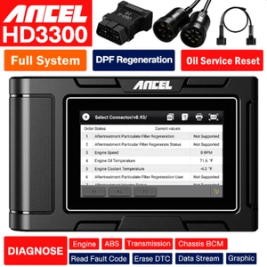 Ancel HD3300 DPF Regen Heavy Duty Truck Scanner OBD2 Diagnostic Tool Full System - Picture 1 of 17