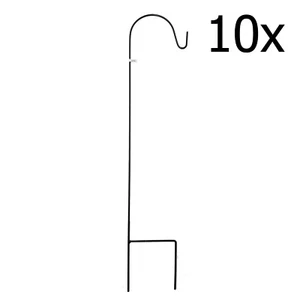 10x2 Meter x 12mm SCHWARZE SCHIFFHIRTEN KRUMPFHAKEN Gartenlaterne Hängekorb - Bild 1 von 1