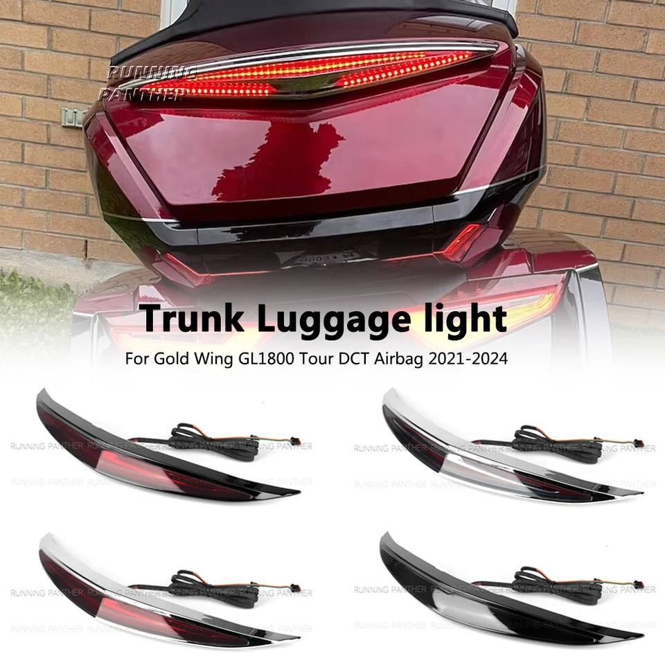 Para Honda Goldwing GL1800 2021-up Top Box LED Maletero Equipaje Lámpara Freno Luz LED Foto 1 de 4
