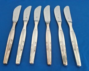 WMF Madrid Besteck 6 Messer ca. 21,8 cm 90er versilbert Art. 1600/04.25 - Bild 1 von 3
