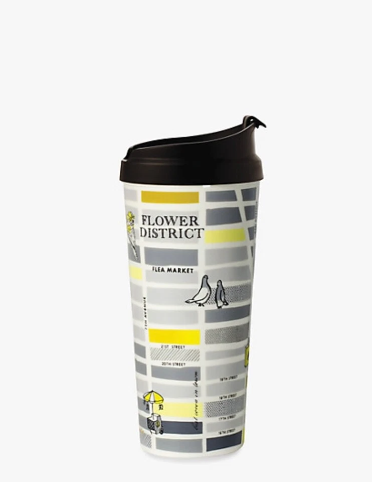 Nuevo vaso de viaje Kate Spade NYC Map térmico 16 oz Foto 1 de 1