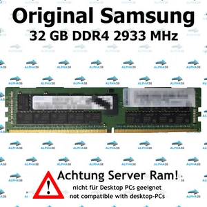 32 GB RDIMM ECC DDR4-2933 Supermicro 1028U-TNR4T+ 1028U-TNRT+ Server RAM - Bild 1 von 1