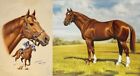2 SECRETARIAT HORSE BOOKPLATE PRINTS 1973 TRIPLE CROWN ANTHONY ALONSO SEE PHOTO