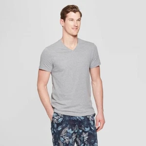 Goodfellow & Co Men's Every Wear Short Sleeve V Neck Tee Shirt LARGE Casual Gray - Picture 1 of 1