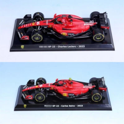 Bburago 1:24 SF-23 #16 / #55 Azerbaijan Grand Prix Version red Diecast Model Car - Image 1 of 4