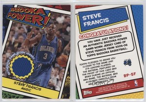 2005-06 Topps Bazooka Power! Steve Francis #BP-SF
