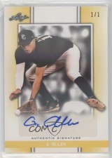 2019 Leaf Perfect Game National Showcase Yellow Shimmer 1/1 G Allen Auto b8h