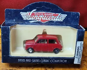 LLEDO 74001 AUSTIN 7 MINI 1959 DARK RED Diecast Model Missing Wheel Insert - Picture 1 of 5