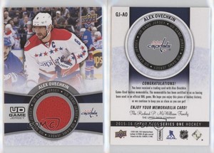 2015-16 Upper Deck UD Game Jersey Series 1 Alex Ovechkin Alexander #GJ-AO