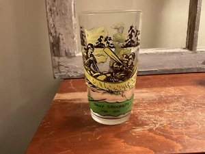 Vintage 50's Davy Crockett With Canoe and Horse Glass 5” Tall - Picture 1 of 5