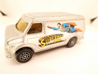 CORGI JUNIORS - 1/60 ? - SUPERMAN - US VAN - FORD ECOLINE ? - GRIS / GREY - Photo 1/4
