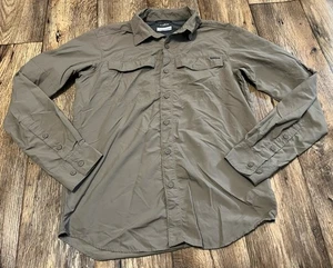 Columbia PFG Omni Shade Shirt Small Brown Long Sleeved Sun Fishing Hiking - Picture 1 of 3