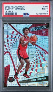 2023-24 Panini Revolution Amen Thompson RC Levels /35 PSA 9 MINT LOW POP - Picture 1 of 2