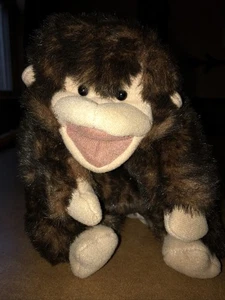 Folkmanis Long Tail Monkey Hand Puppet Toy 21" Long Plush Brown Full Body Soft - Picture 1 of 5
