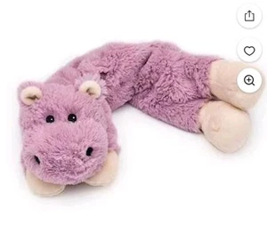 Hippo Animal Neck Wrap Cozy Plush Heatable Lavender Scented - Picture 1 of 7