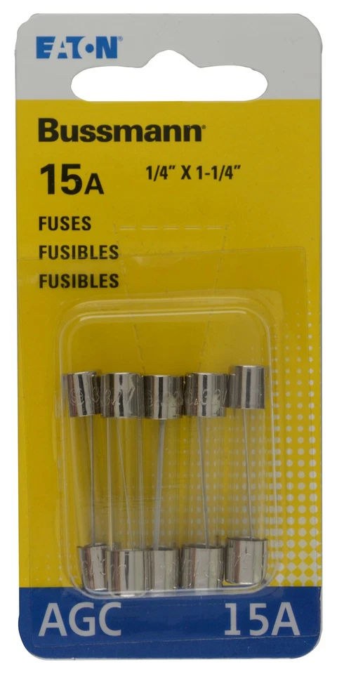 Fusibles Bussmann Bp Agc 15 Rp 5Pk Bp Agc15 Foto 1 de 4