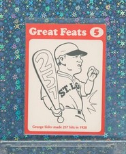 🔥1972 Laughlin Great Feats Orange Border George Sisler HOF #5 RARE TEST Issue