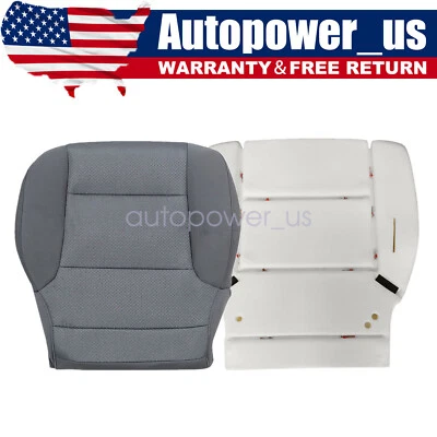 For 2014-2019 Chevrolet Silverado LS Driver Bottom Cloth Seat Cover Gray & Foam Foto 1 de 4