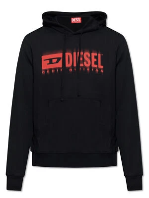 Diesel - Mens Regular Fit Logo Hooded Sweater Hoodie - S-GINN-HOOD-L5 - Image 1 of 2