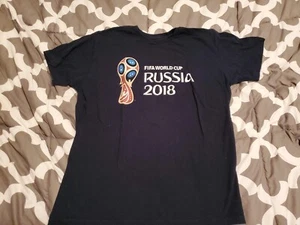 NEW 2018 FIFA  RUSSIA World Cup Logo Shirt Large.  OFFICIALLY  LICENSED.  - Picture 1 of 3