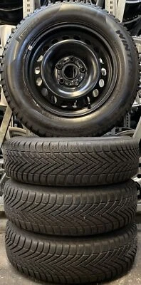 4 Orig VW Winterräder 195/65 R15 91T Golf 6 7 5Q0601027BA/AT 1905 - Bild 1 von 2