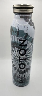 Pelton Logo 20oz Stainless Steel Water Bottle Gray/White Screw Top NEW Biker - Image 1 of 4