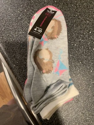 NOVO 10 Pares de Meias Femininas Sem Limites Corte Baixo tamanho 4-10 Animais, ListrasMix Match - Imagem 1 de 4