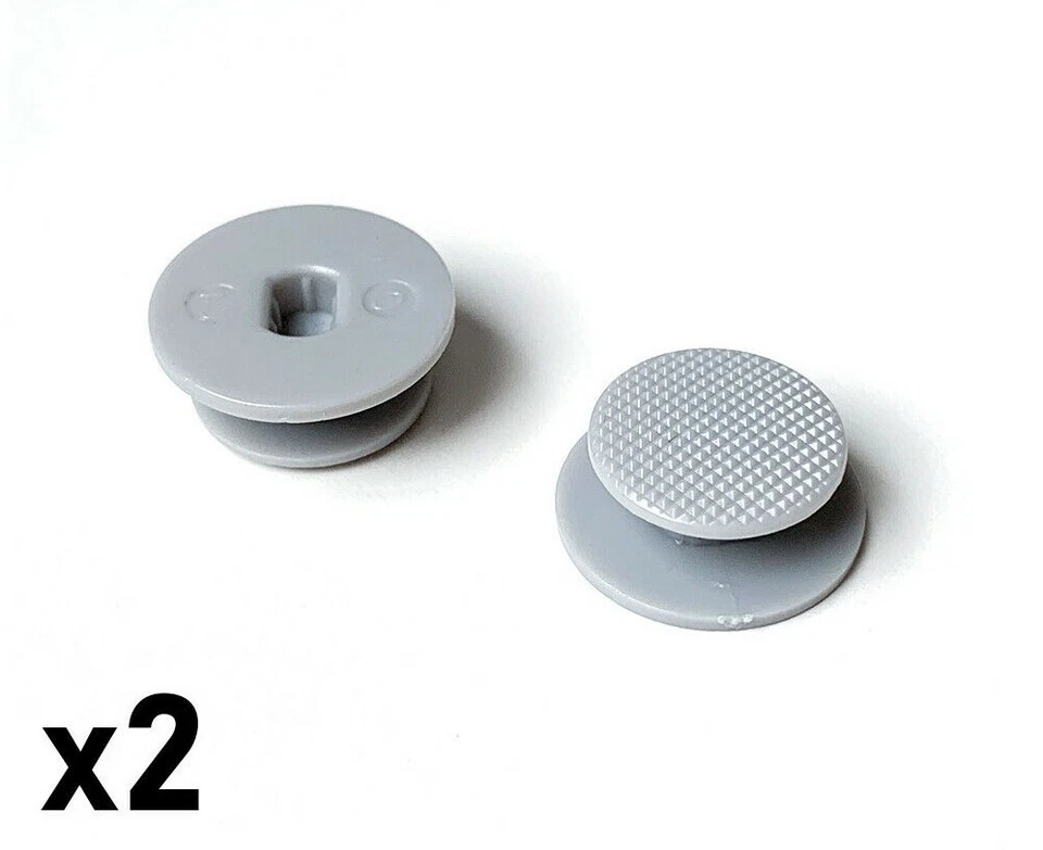 2 x Grey Sony PSP 2000 3000 Replacement Analog Caps Joystick Controller Button - Image 1 of 1