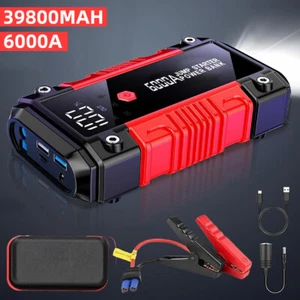 6000A Car Jump Starter Powerbank Battery Booster USB Charger LCD Screen 39800mah - Picture 1 of 13
