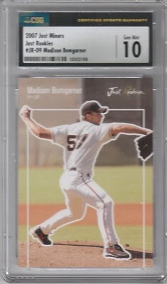 2007 Just Minors Rookies Madison Bumgarner #JR-09 [RC] (2014 S.F. Giants) CSG 10 - Image 1 of 2