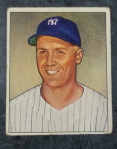 1950 BOWMAN BOBBY BROWN 101 VG BASEBALL NEW YORK YANKEES
