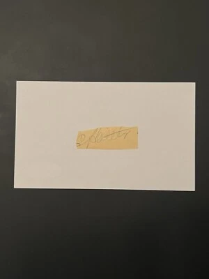 Clyde Hatter Signed Index Card Cut JSA COA 1935 Detroit Tigers RARE - Image 1 of 3