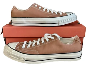 Zapatilla deportiva Converse Chuck 70 OX de caña baja de lona en marrón arcilla -Talla W9/M7-NUEVA - Imagen 1 de 5