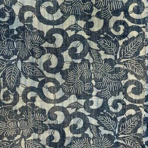 Antique Japanese 19th Century Textile - Katazome Indigo 48"x56" #67 - Picture 1 of 3