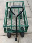 Large Green 4 Wheeled Garden Trolley With Drop Sides