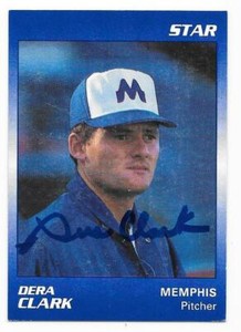 DERA CLARK 1989 STAR AUTOGRAPHED SIGNED # 40 MEMPHIS CHICKS 